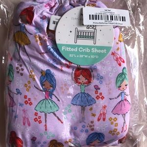 Little Sleepies Prima Ballerina fitted crib sheet. Brand new in original package